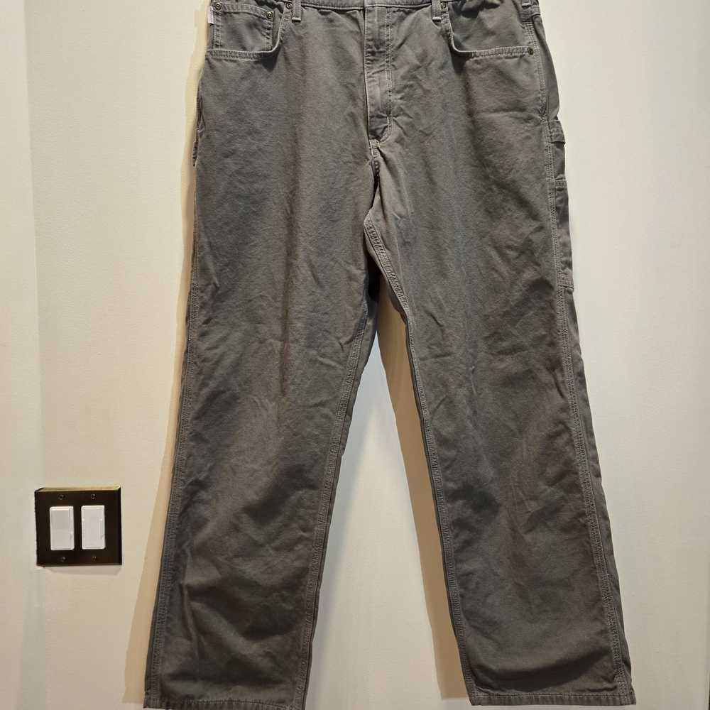 Carhartt Gray Pants with Brass Button